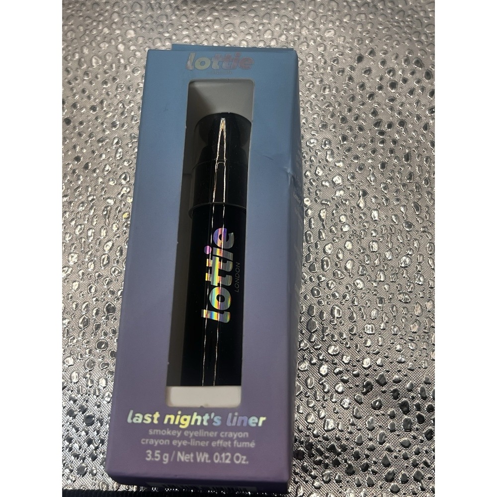 2-Lottie London Last Night's Liner in Black, Buttery Black jumbo eyeliner pencil
